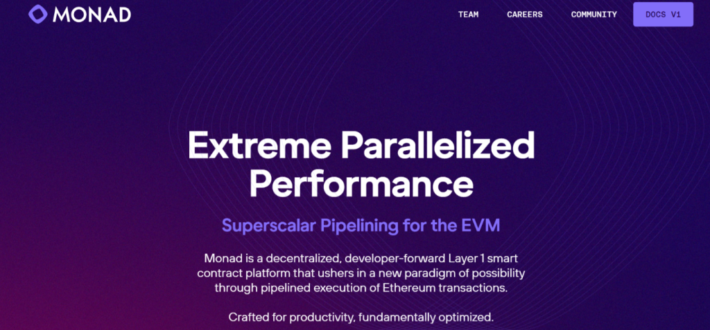 Monad aims to create a layer-1 that can take on the standard Ethereum network.